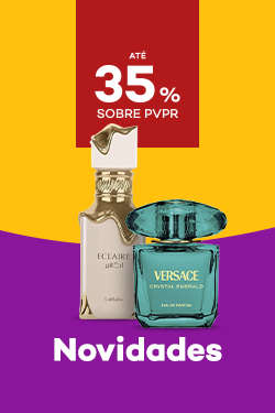 Novidades de Perfumes com destaque promocional de at&eacute; 35% sobre pre&ccedil;o de Venda ao P&uacute;blico Recomendado